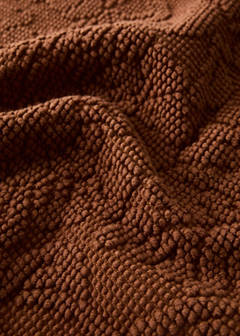 Cotton jacquard bath rug — Russet 2