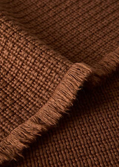 Cotton waffle bath rug — Russet 2