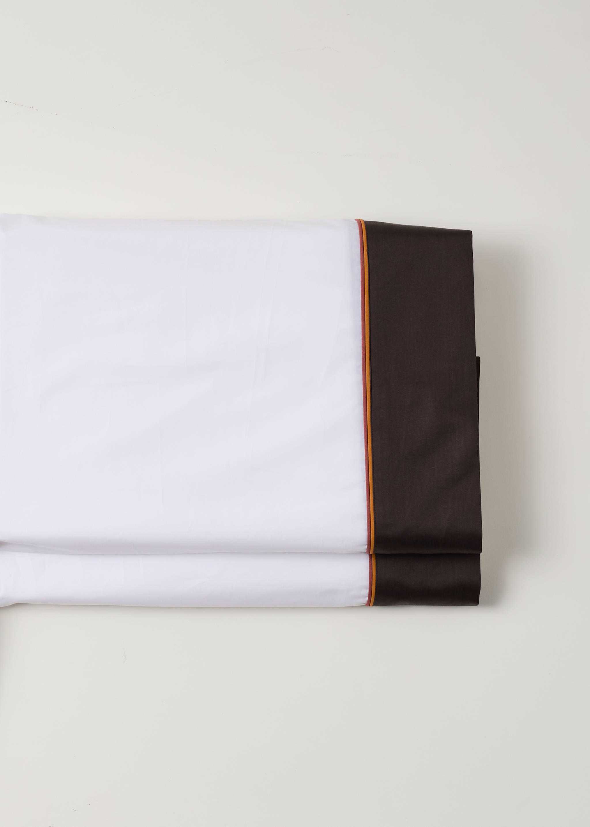 Percale cotton flat sheet, 200 thread count, satin border, for 180/200 cm bed - Details of the article 2