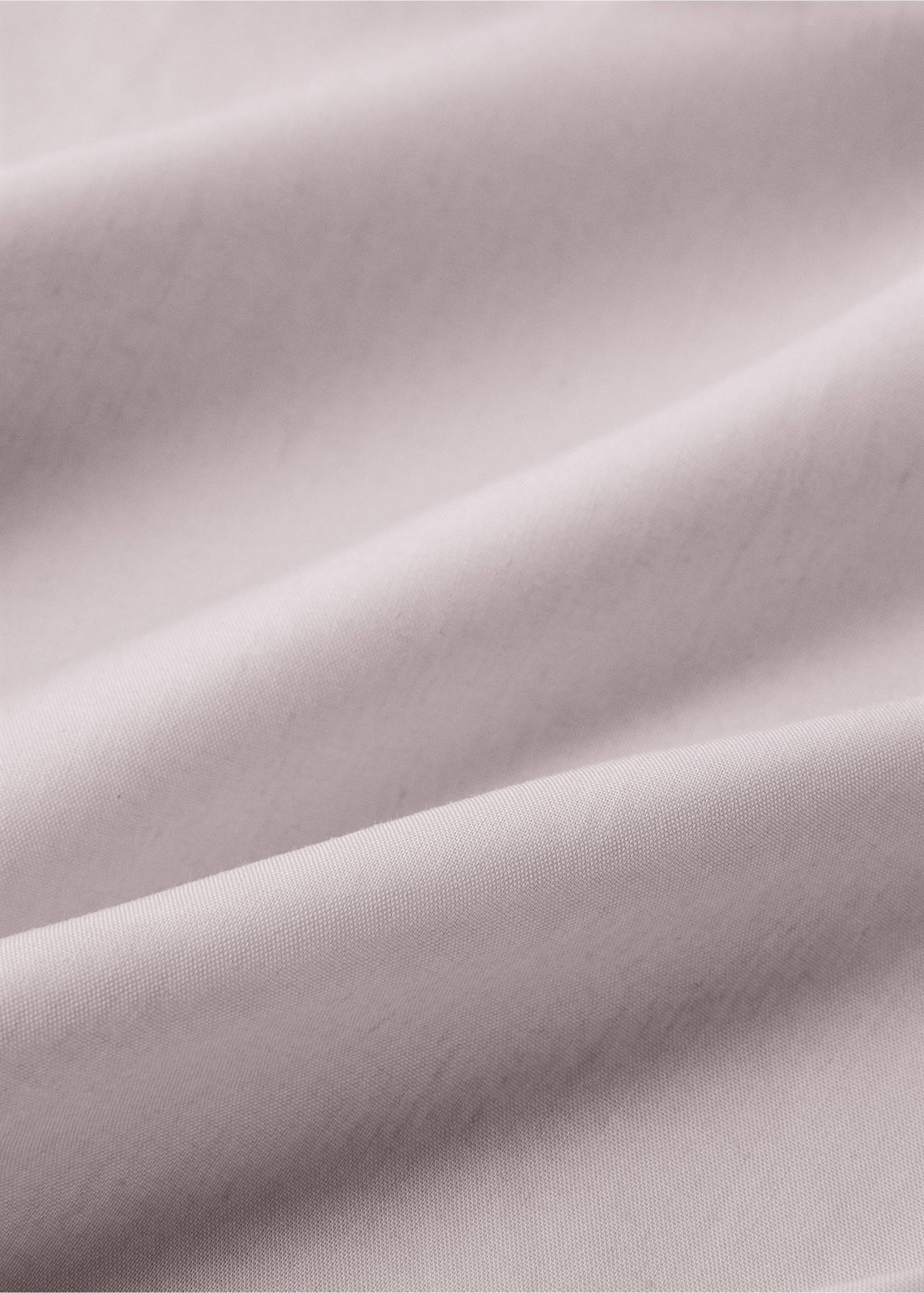 200-thread count percale cotton fitted sheet for 180 cm bed - Details of the article 2, Pale Pink. Ref: 37042953-00.