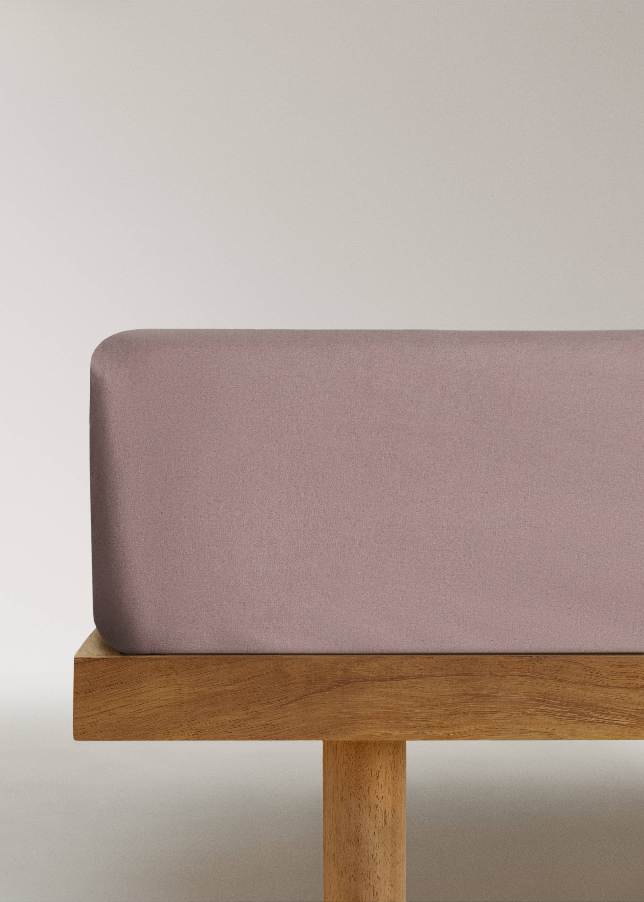 200-thread count percale cotton fitted sheet for 160 cm bed - Article without model, Brown. Ref: 37042954-00.