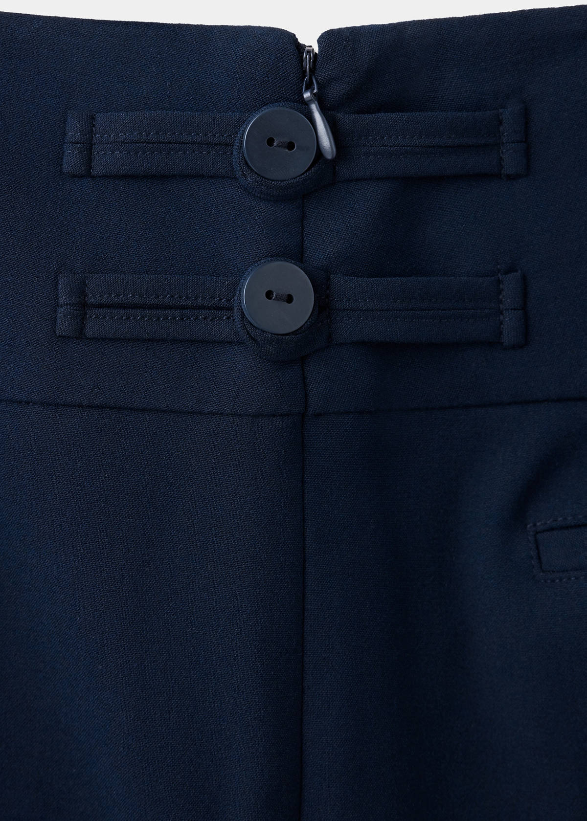 High-rise wide leg trousers — Navy