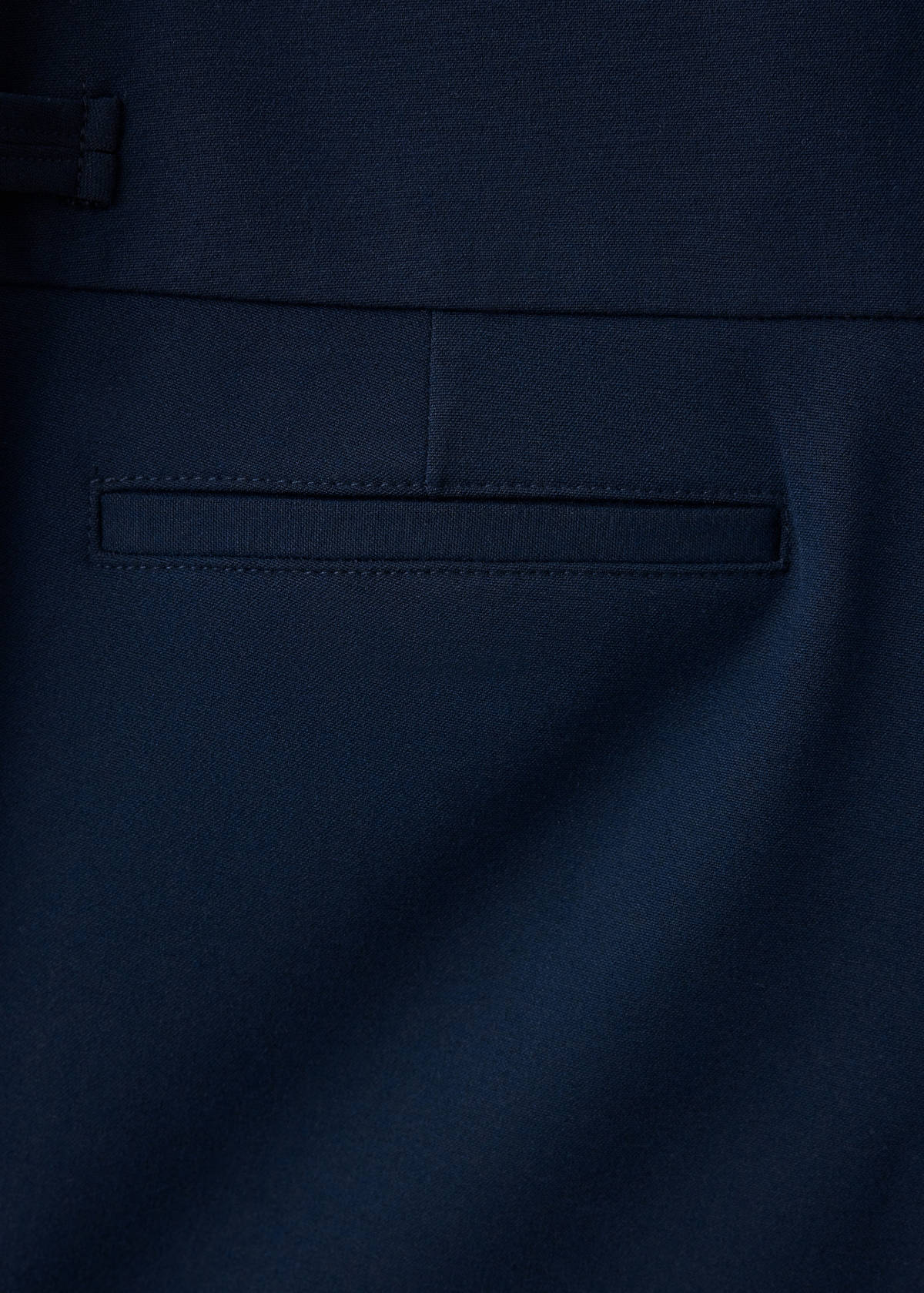 High-rise wide leg trousers — Navy