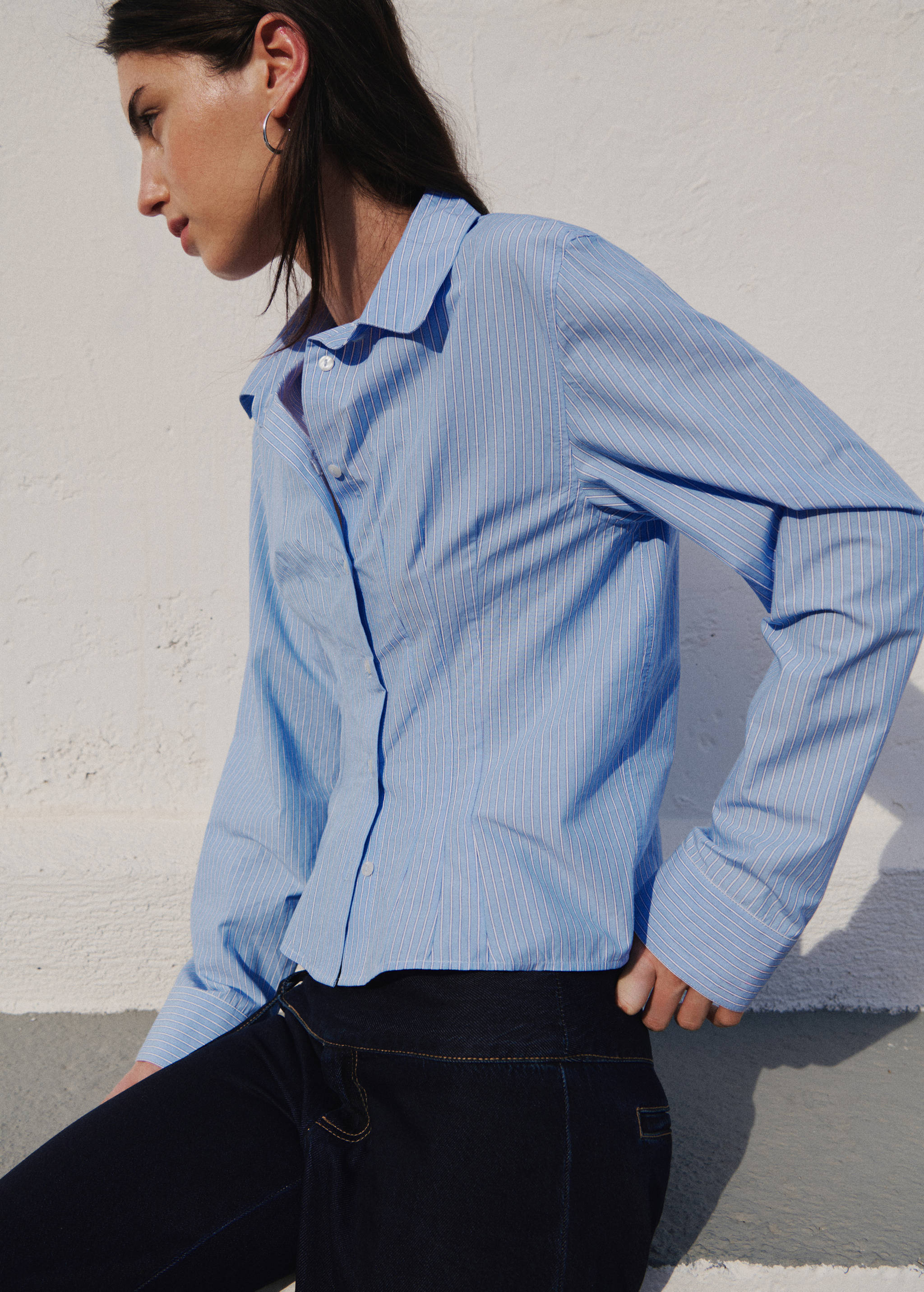 100% cotton striped shirt - Medium plane