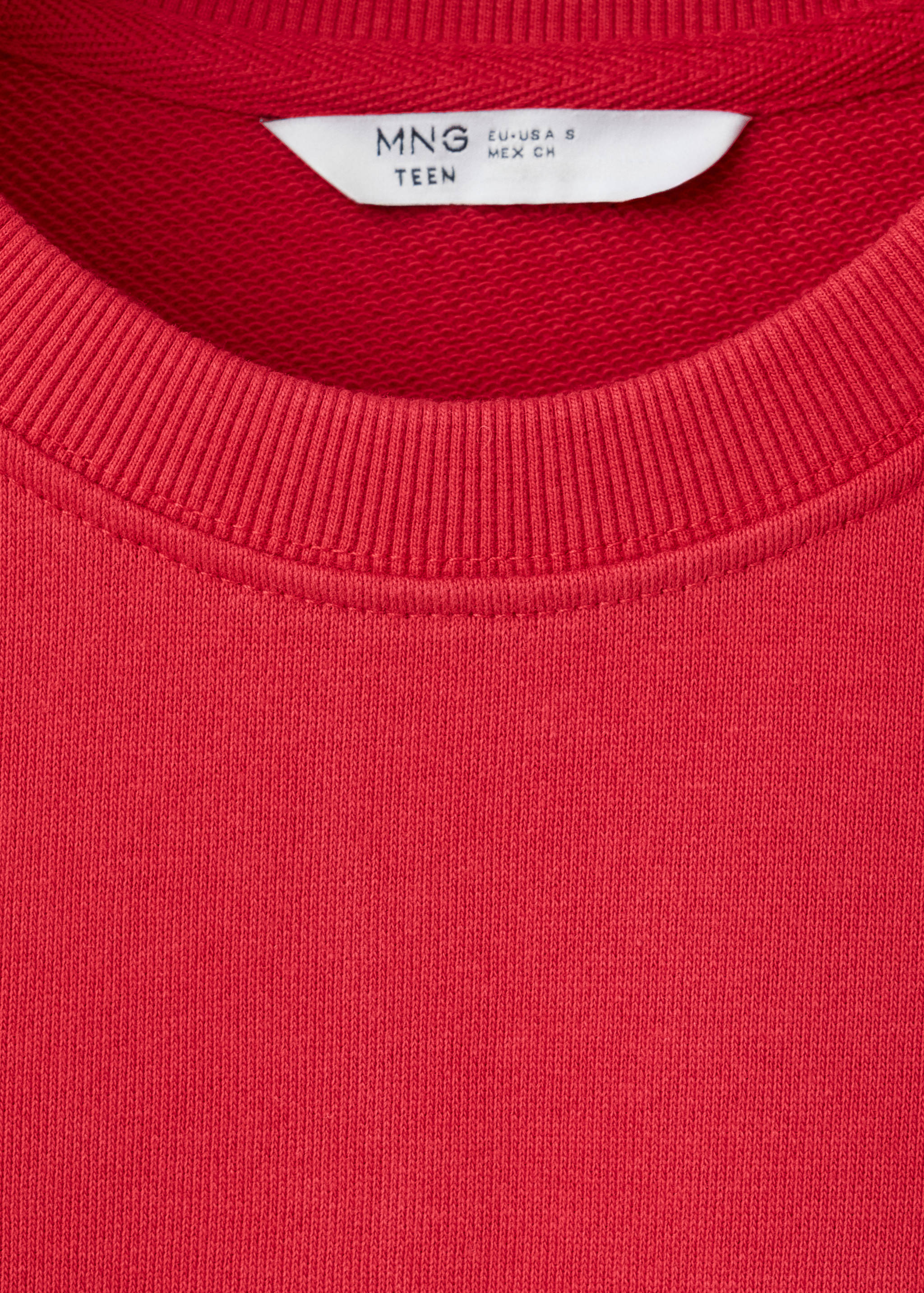 Cotton sweatshirt with stitching detail - Details of the article 8