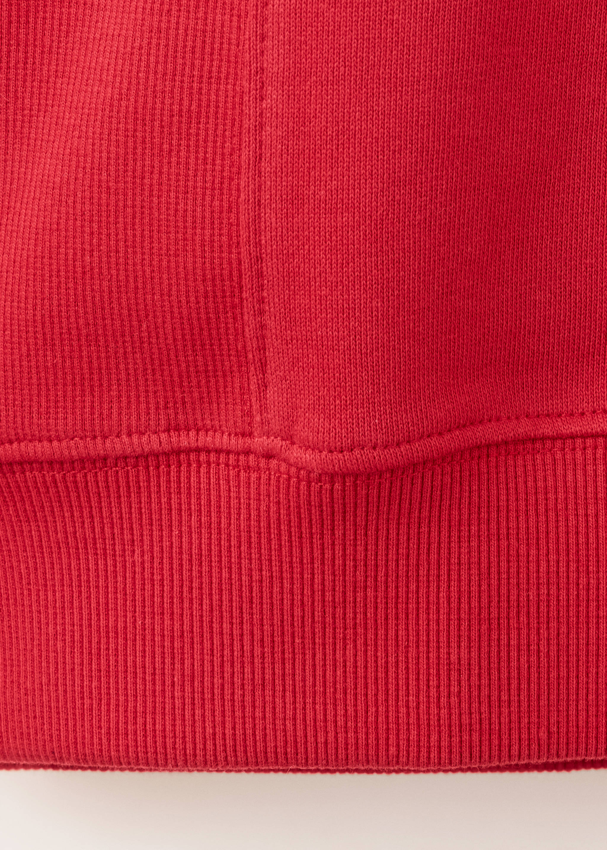 Cotton sweatshirt with stitching detail - Details of the article 0