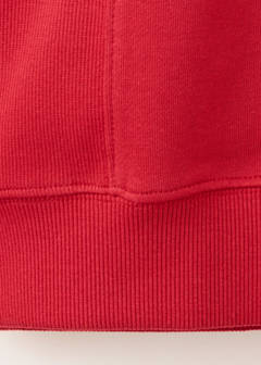 Cotton sweatshirt with stitching detail — Red 6