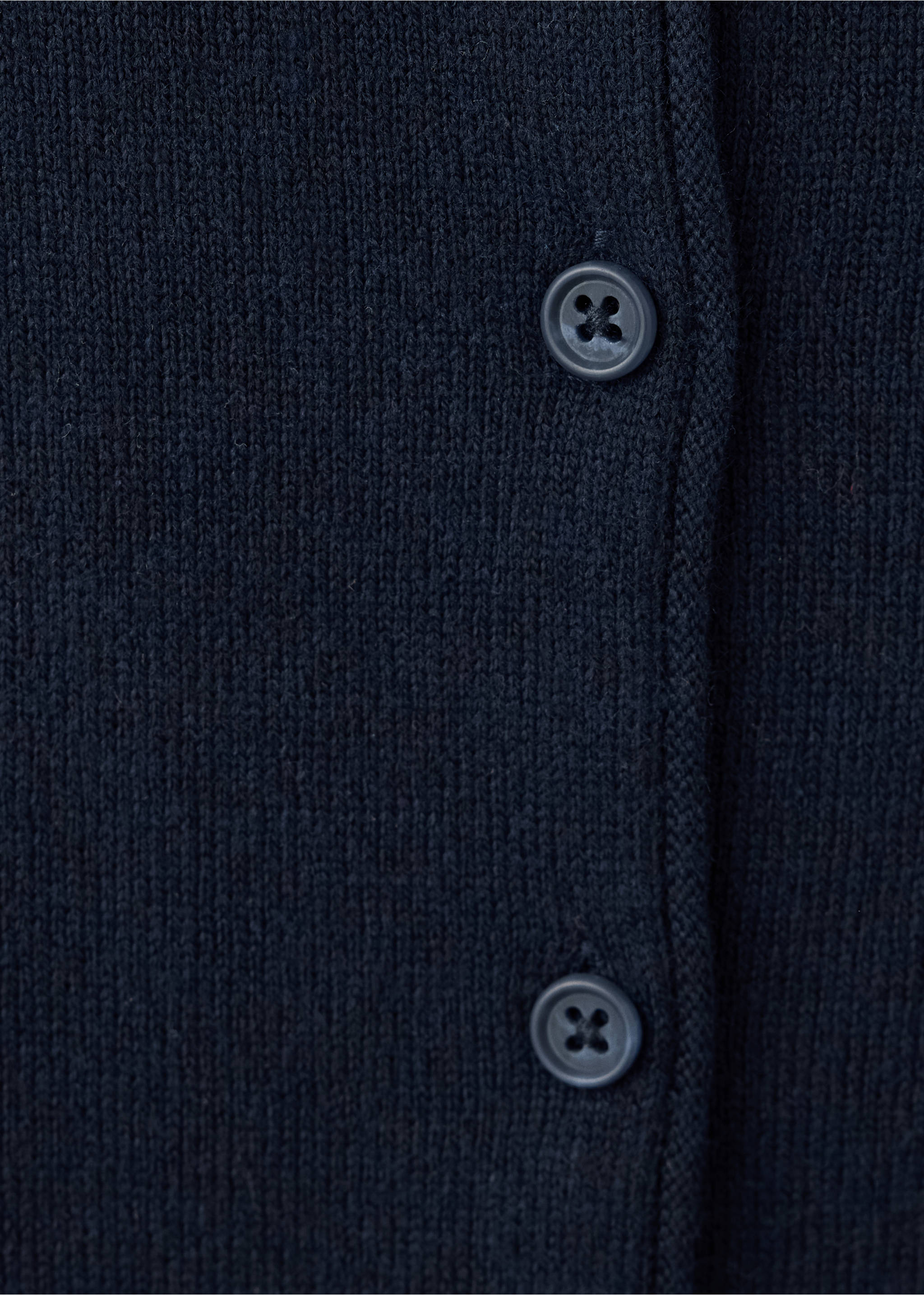 Cardigan maille côtelée - Détail de l'article 8, Bleu marine. Ref: 37043283-00.