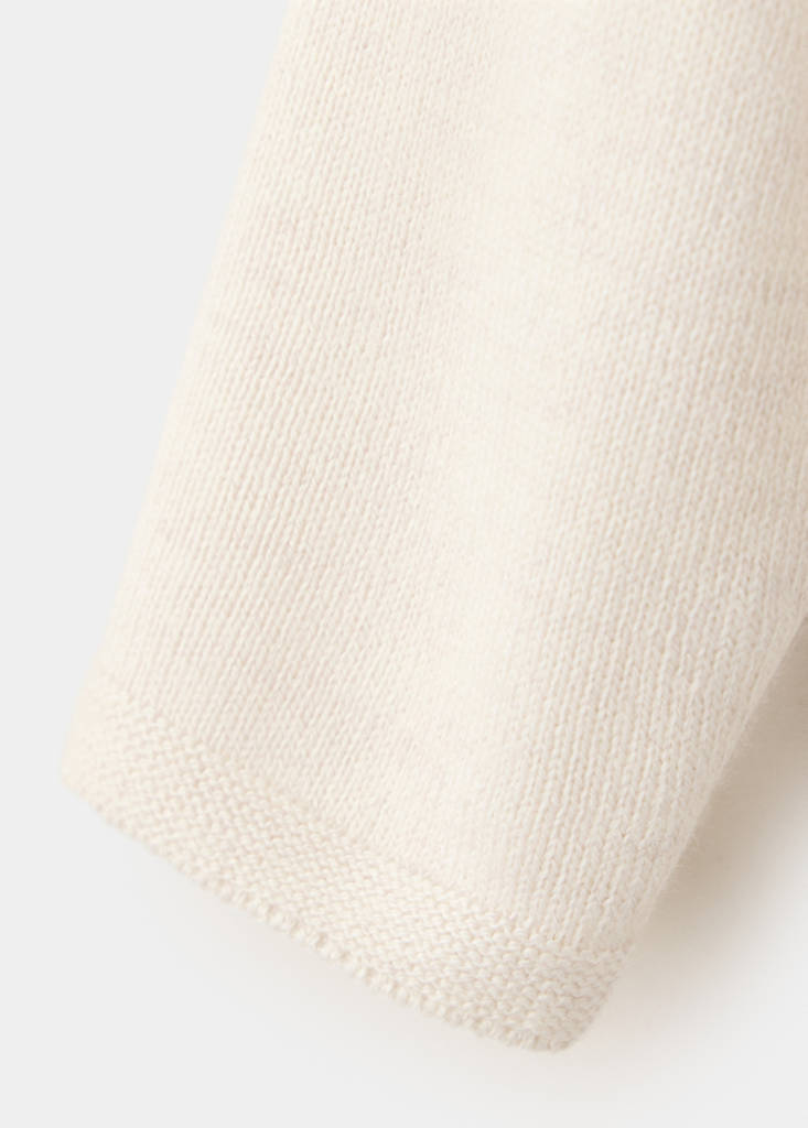 Long sleeves knit cardigan — Sand