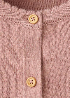 Long sleeves knit cardigan — Pink 2
