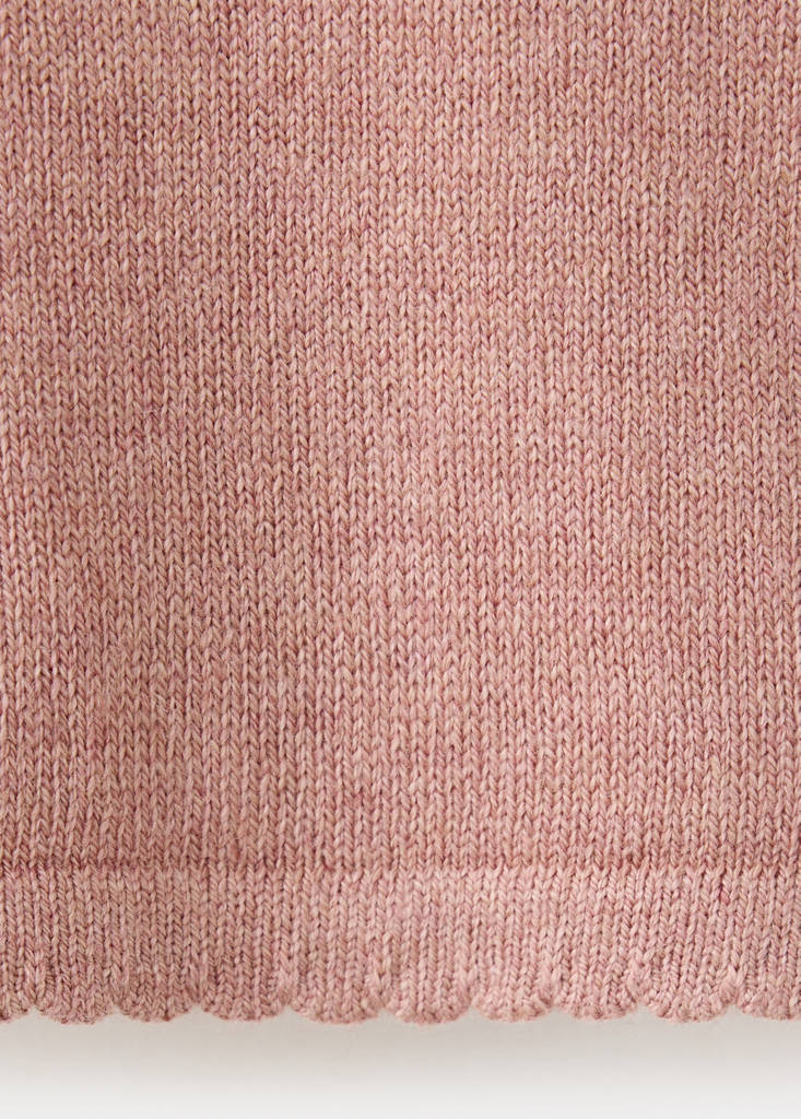 Long sleeves knit cardigan — Pink