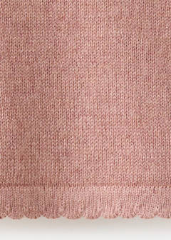 Long sleeves knit cardigan — Pink 4