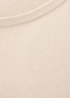 Knit cardigan with opening detail — Sand 4