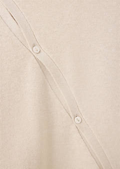 Knit cardigan with opening detail — Sand 6