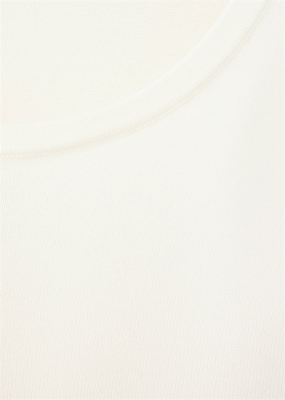 Knit cardigan with opening detail — White