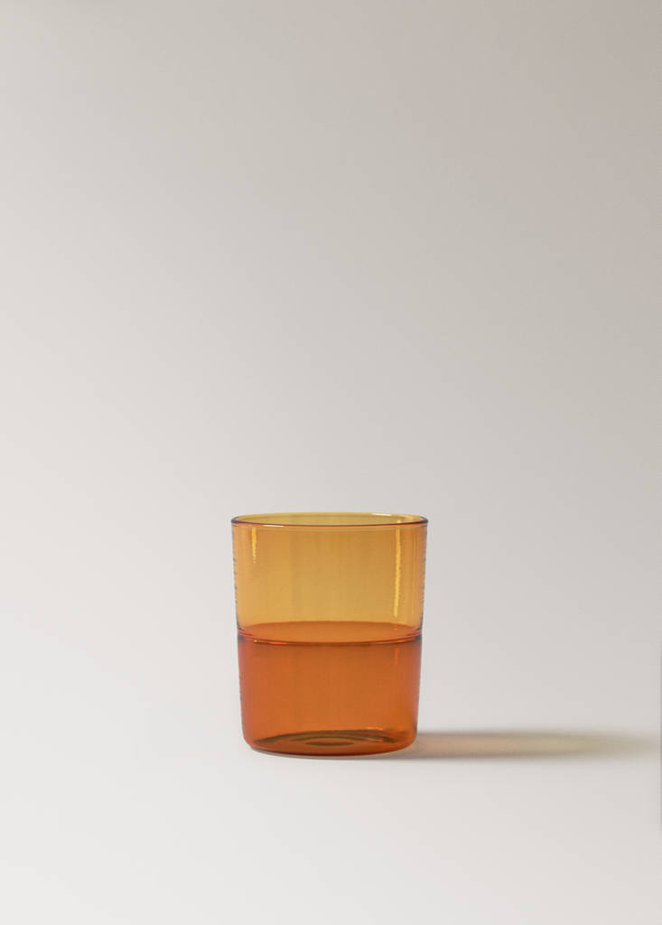 Two-tone borosilicate glass — Ochre