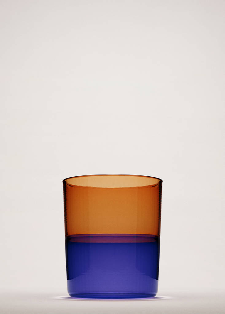 Two-tone borosilicate glass — Orange