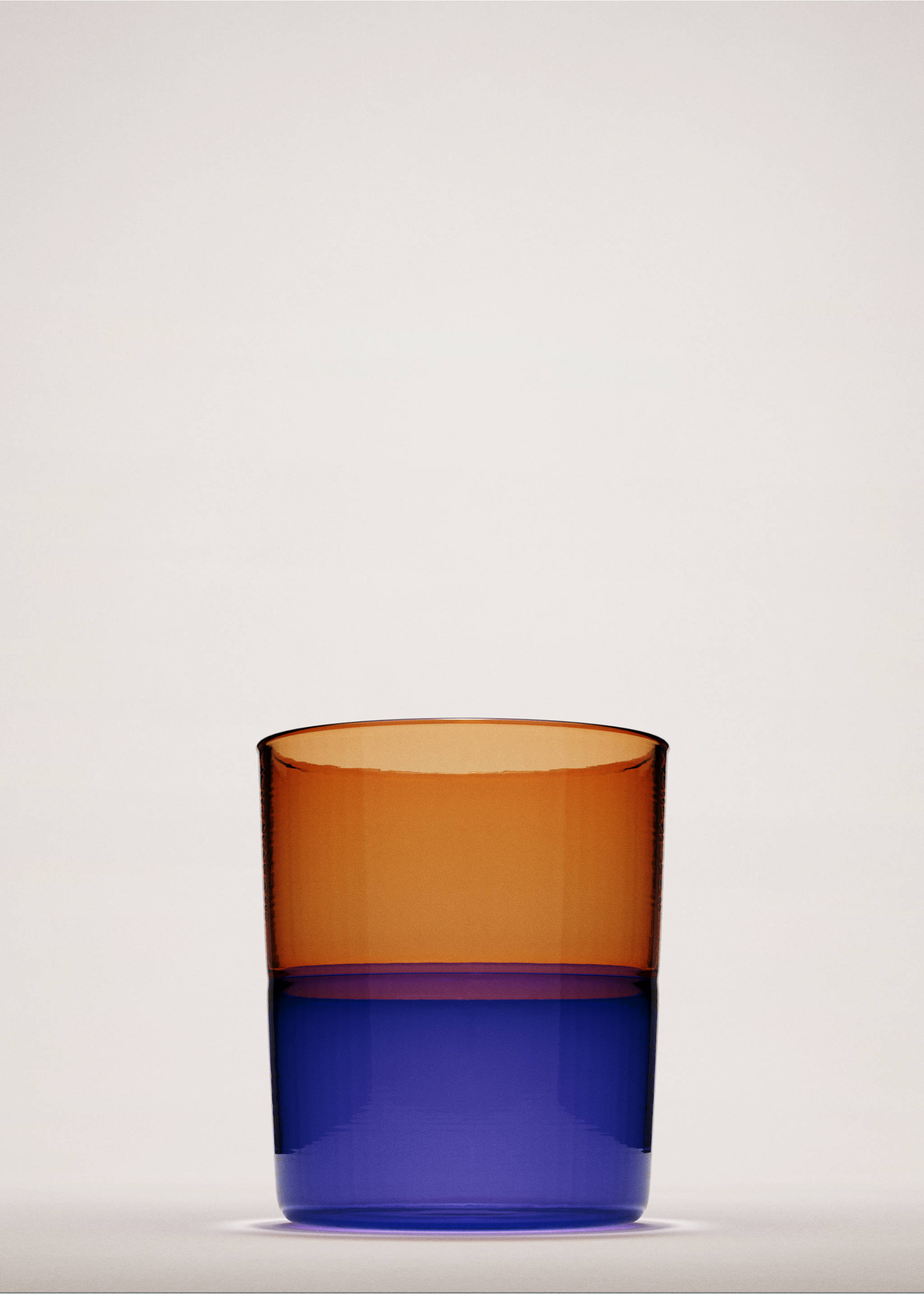 Zweifarbiges Borosilikat-Glas - Allgemeine Ansicht, Orange. Ref: 37043292-00.