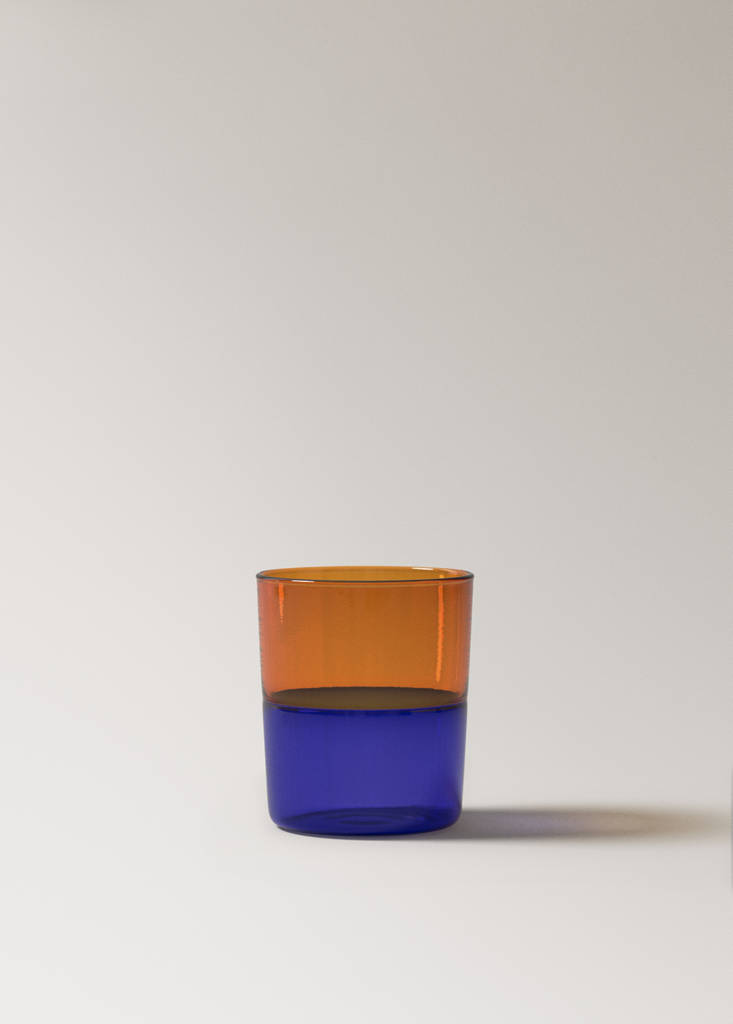Two-tone borosilicate glass — Orange