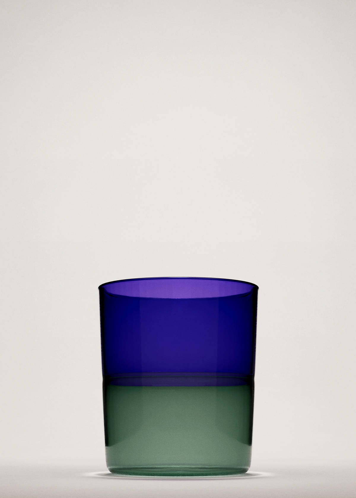 Two-tone borosilicate glass — Vibrant blue