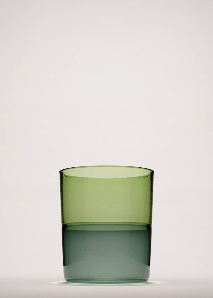 Two-tone borosilicate glass — Petrol Blue