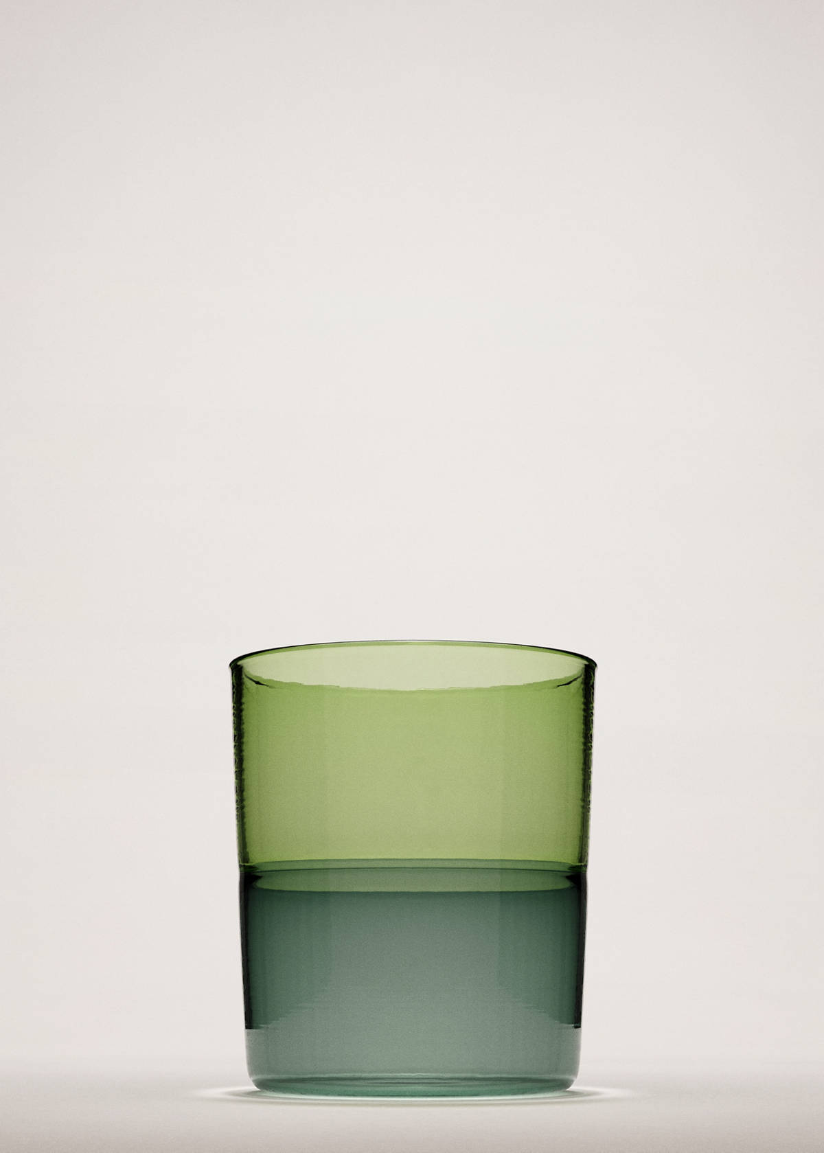 Two-tone borosilicate glass — Petrol Blue