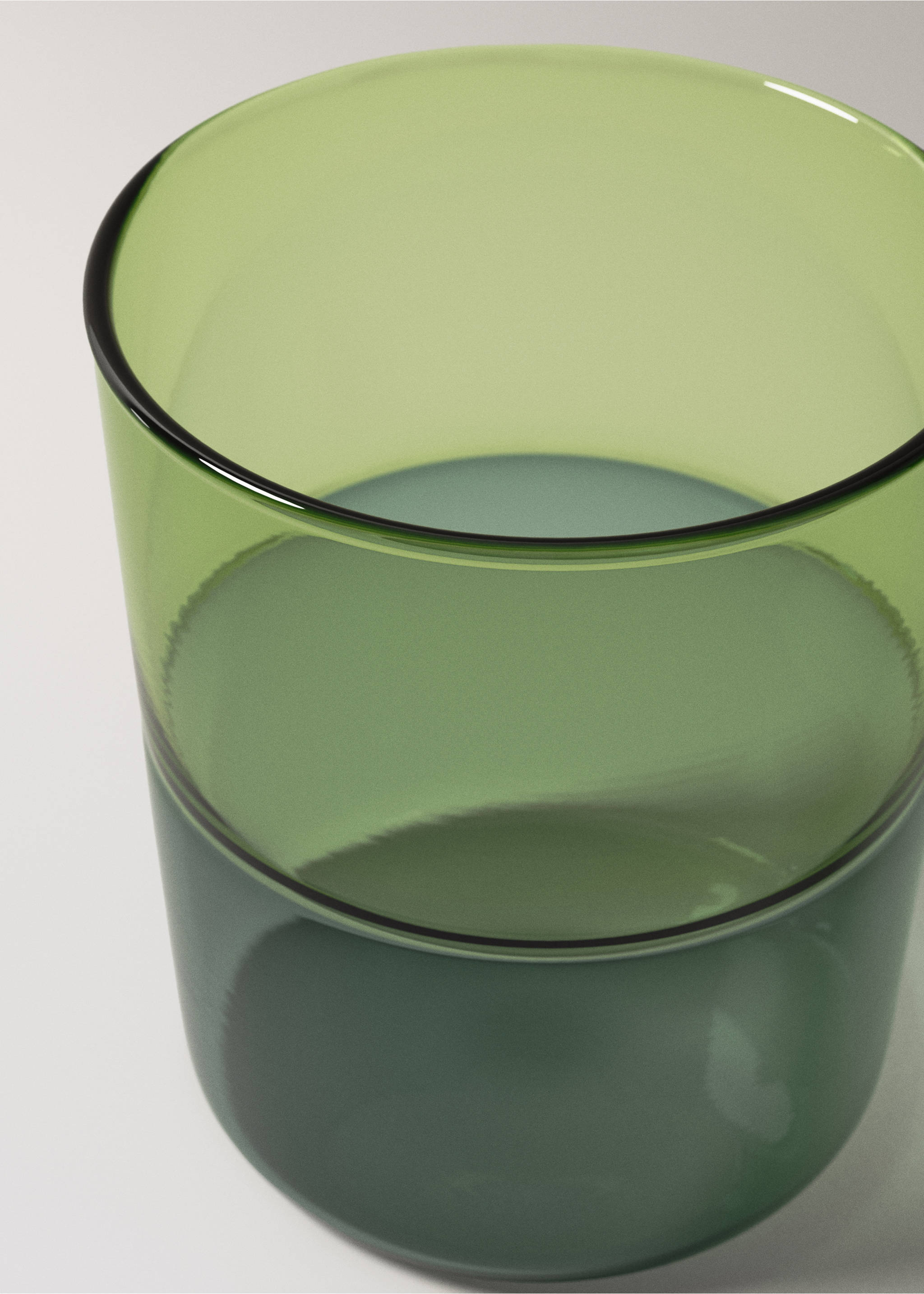 Zweifarbiges Borosilikat-Glas - Detail des Artikels 1, Petrolblau. Ref: 37043292-00.
