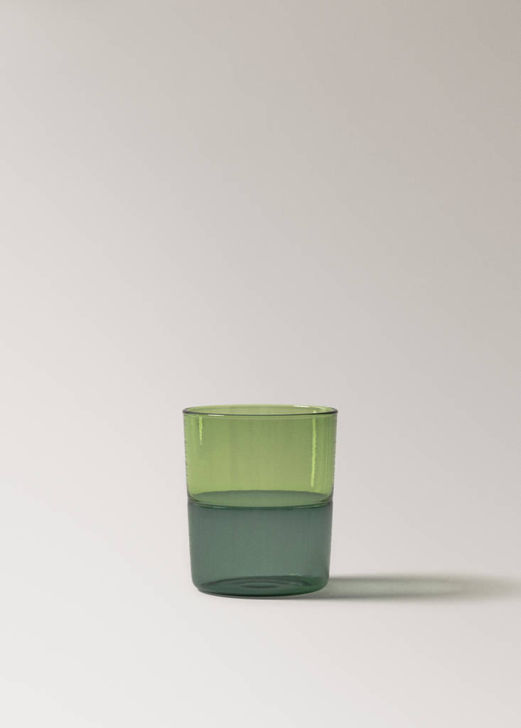Two-tone borosilicate glass — Petrol Blue
