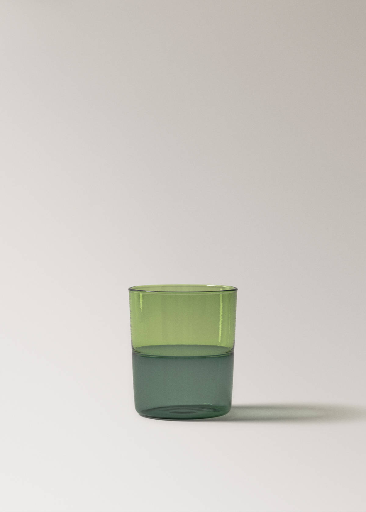 Two-tone borosilicate glass — Petrol Blue
