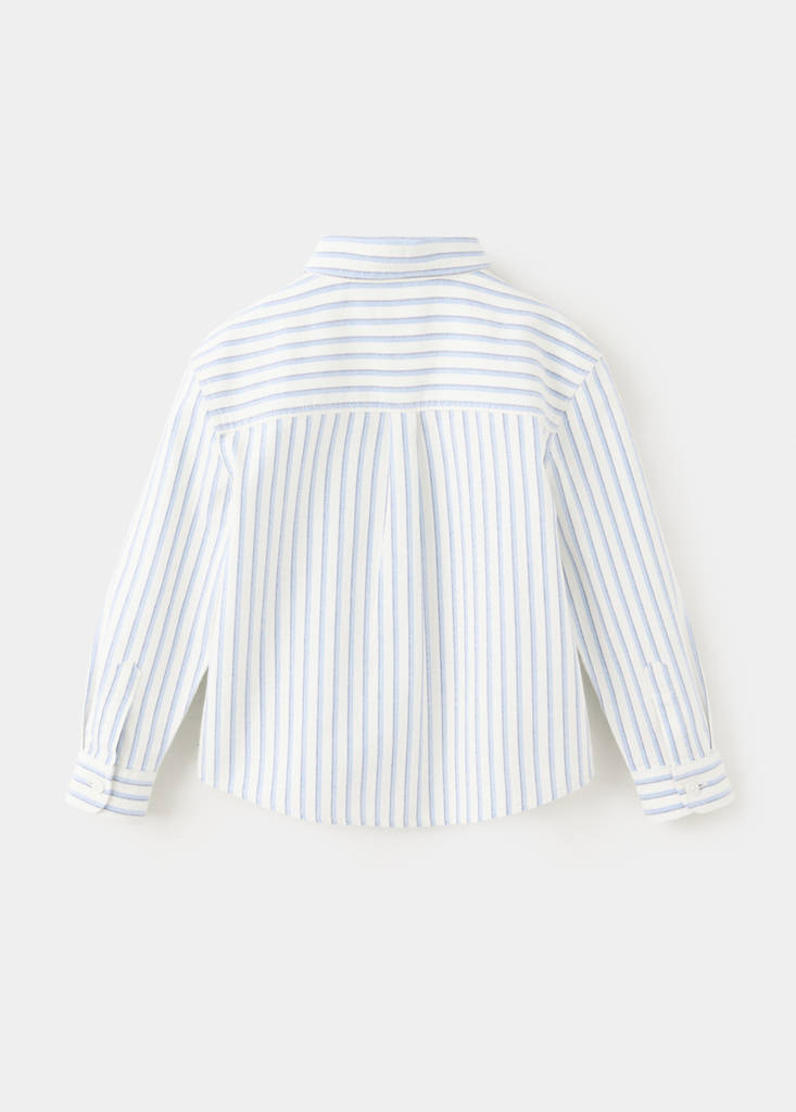 100% cotton striped shirt - thumbnail 2