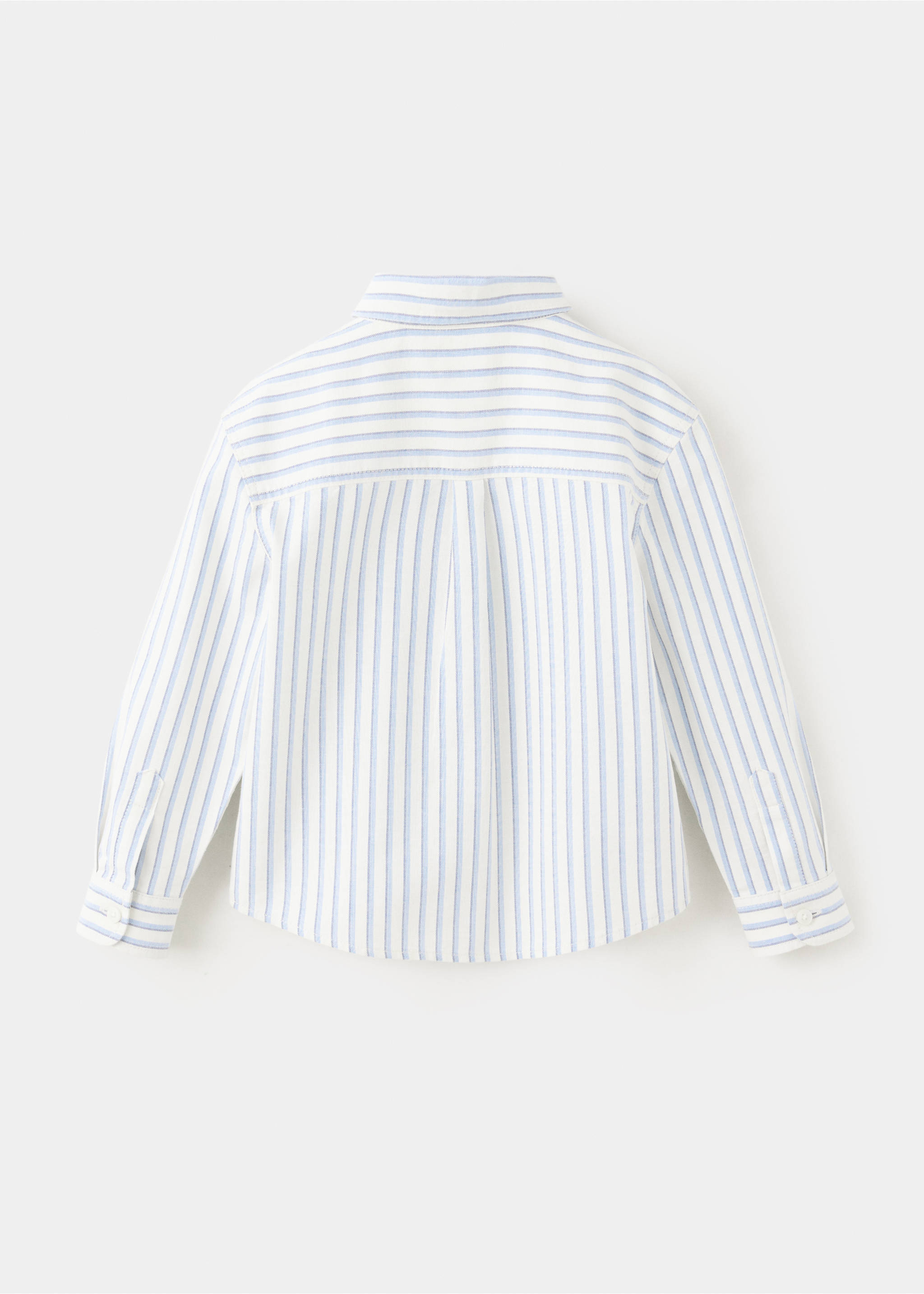 100% cotton striped shirt - Reverse of the article, Blue. Ref: 37043293-00.