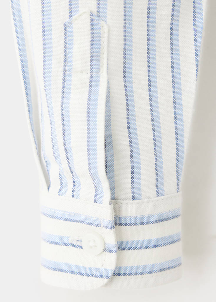100% cotton striped shirt - thumbnail 5