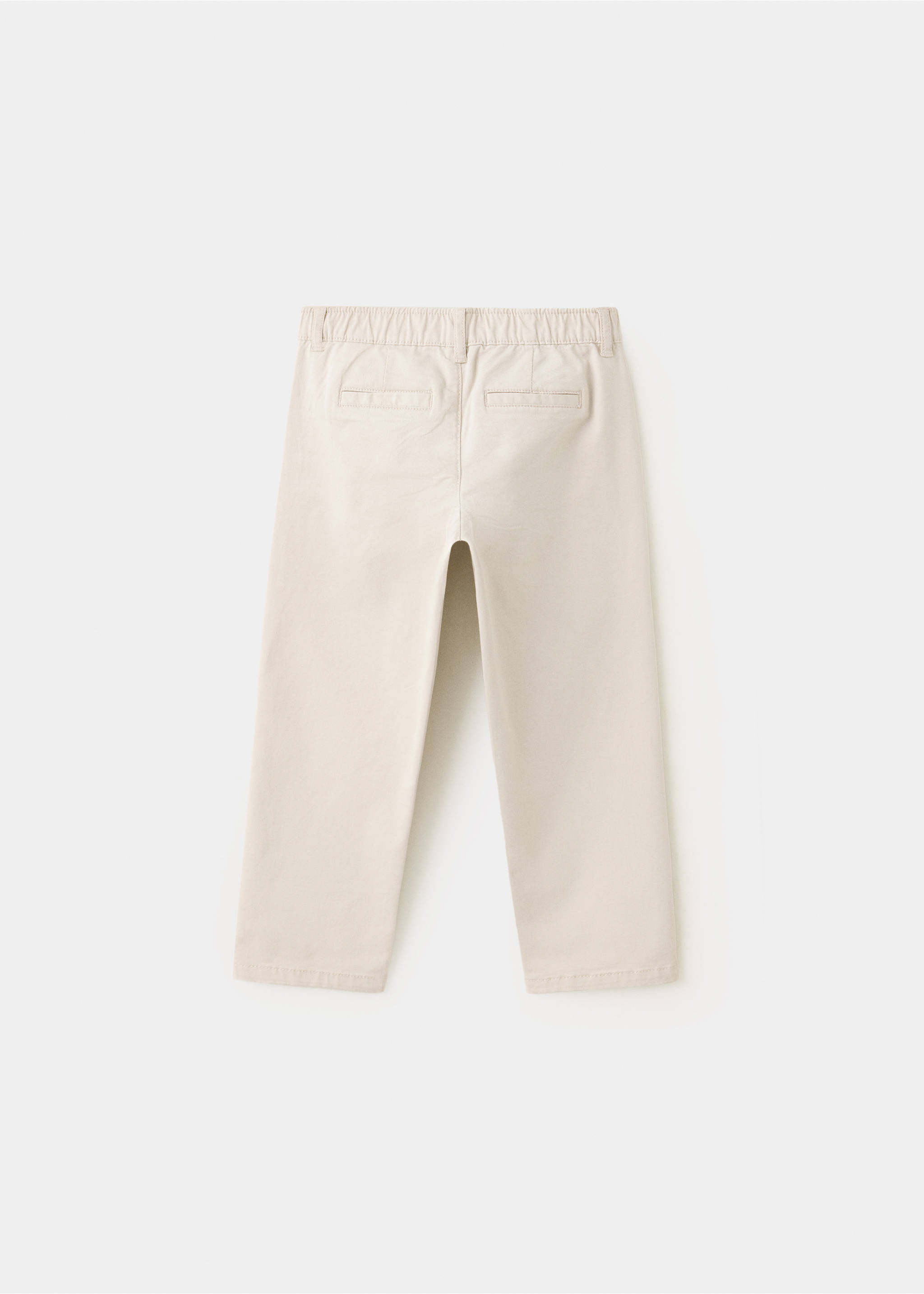 Cotton chinos - Reverse of the article, Ice Grey. Ref: 37043296-00.