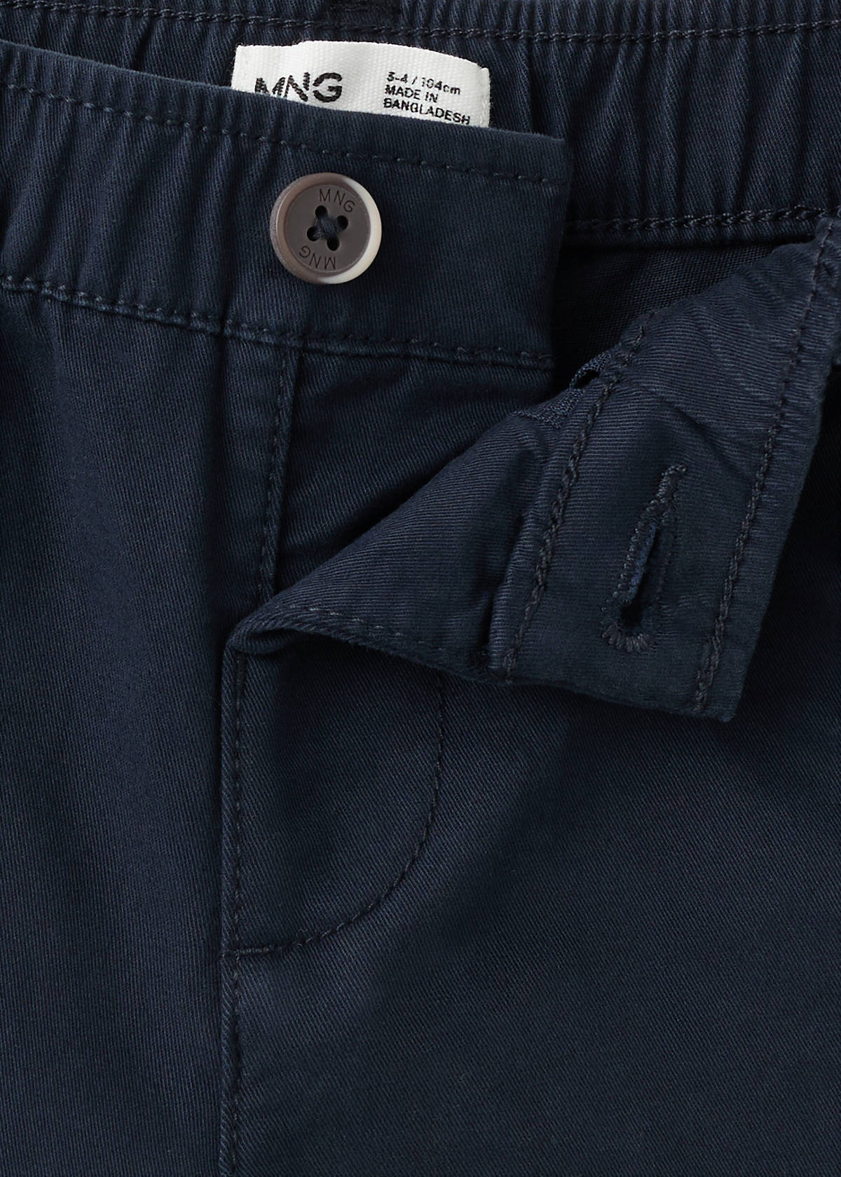 Cotton chinos — Navy