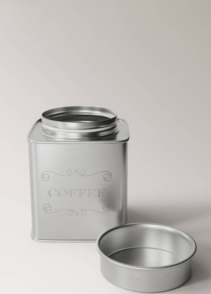 Matte stainless steel jar — Silver