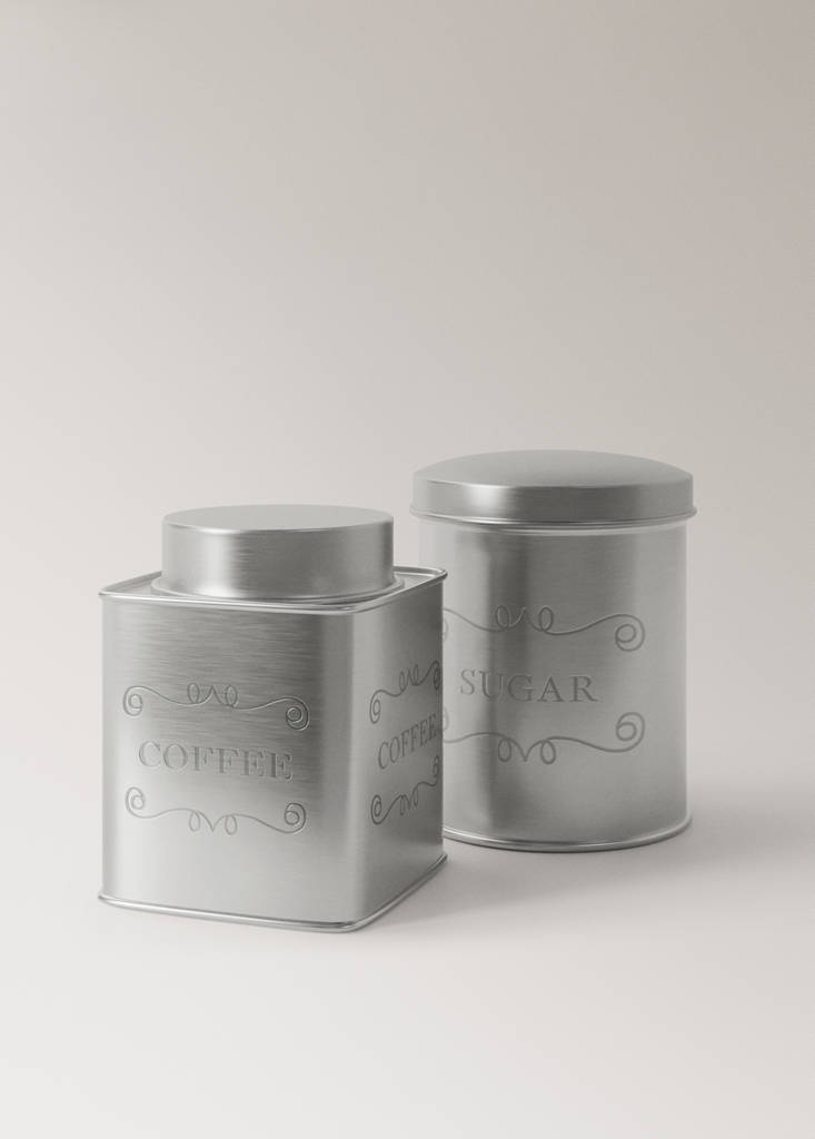 Matte stainless steel jar — Silver