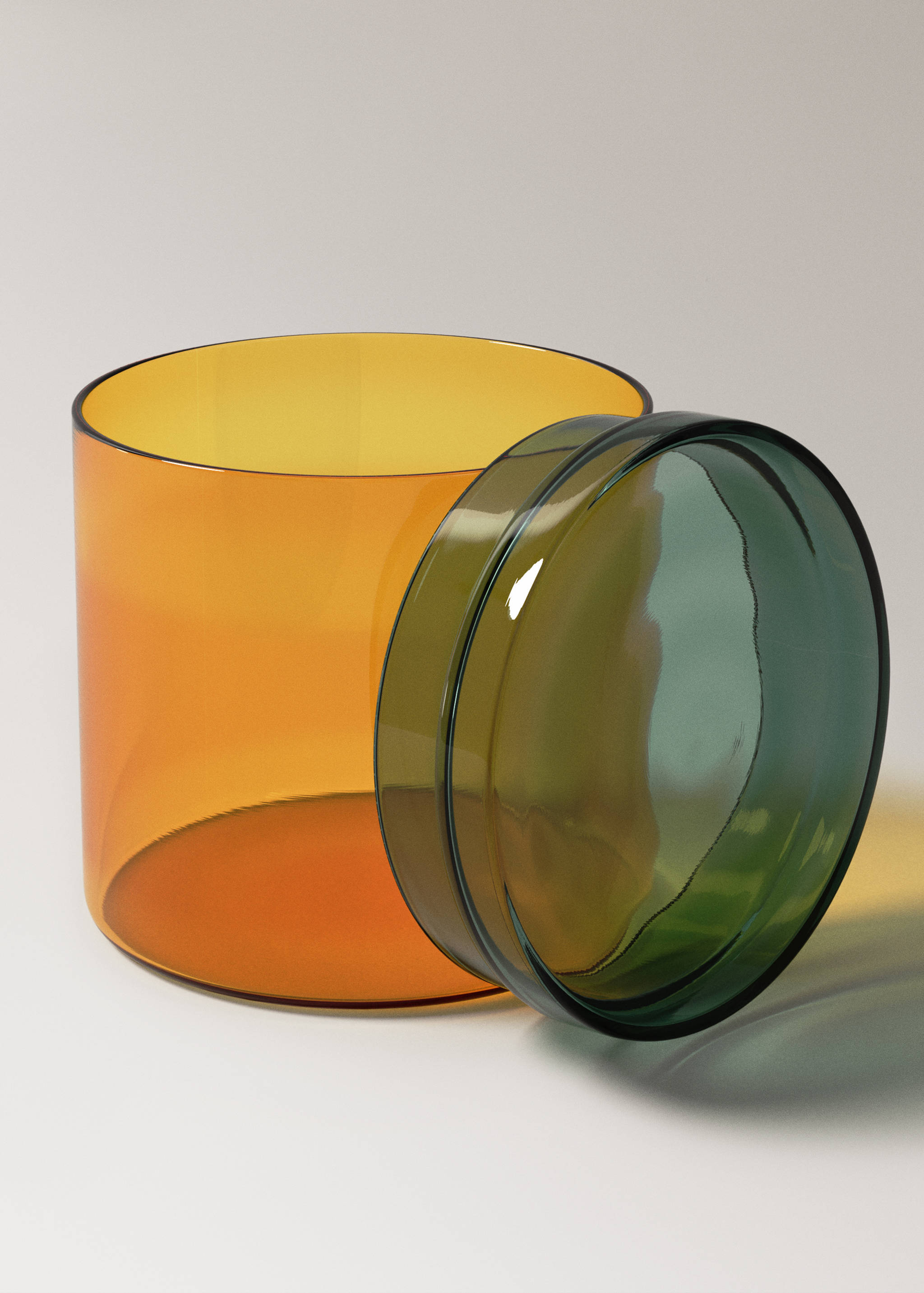 Two-tone glass jar - Details of the article 1