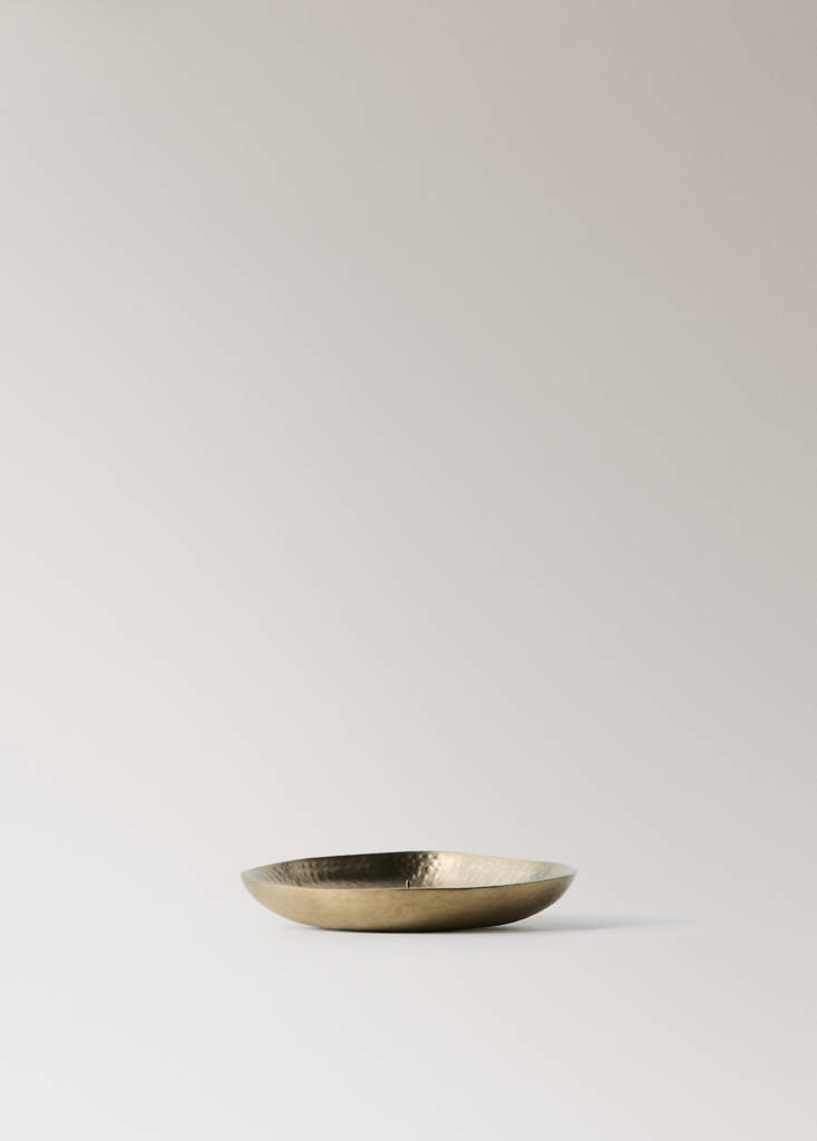 Metallic candleholder — Gold