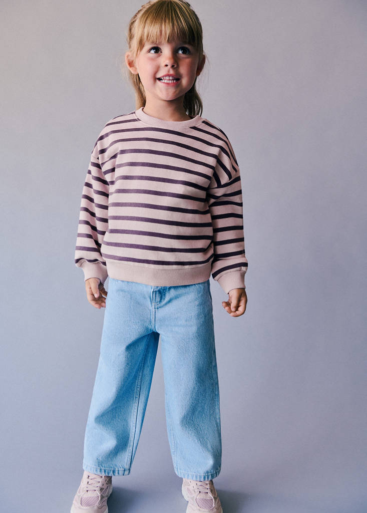 Striped print sweatshirt — Light/Pastel Purple