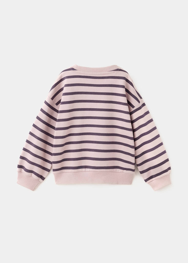 Striped print sweatshirt — Light/Pastel Purple