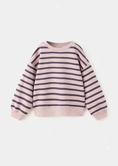 Striped print sweatshirt — Light/Pastel Purple 2
