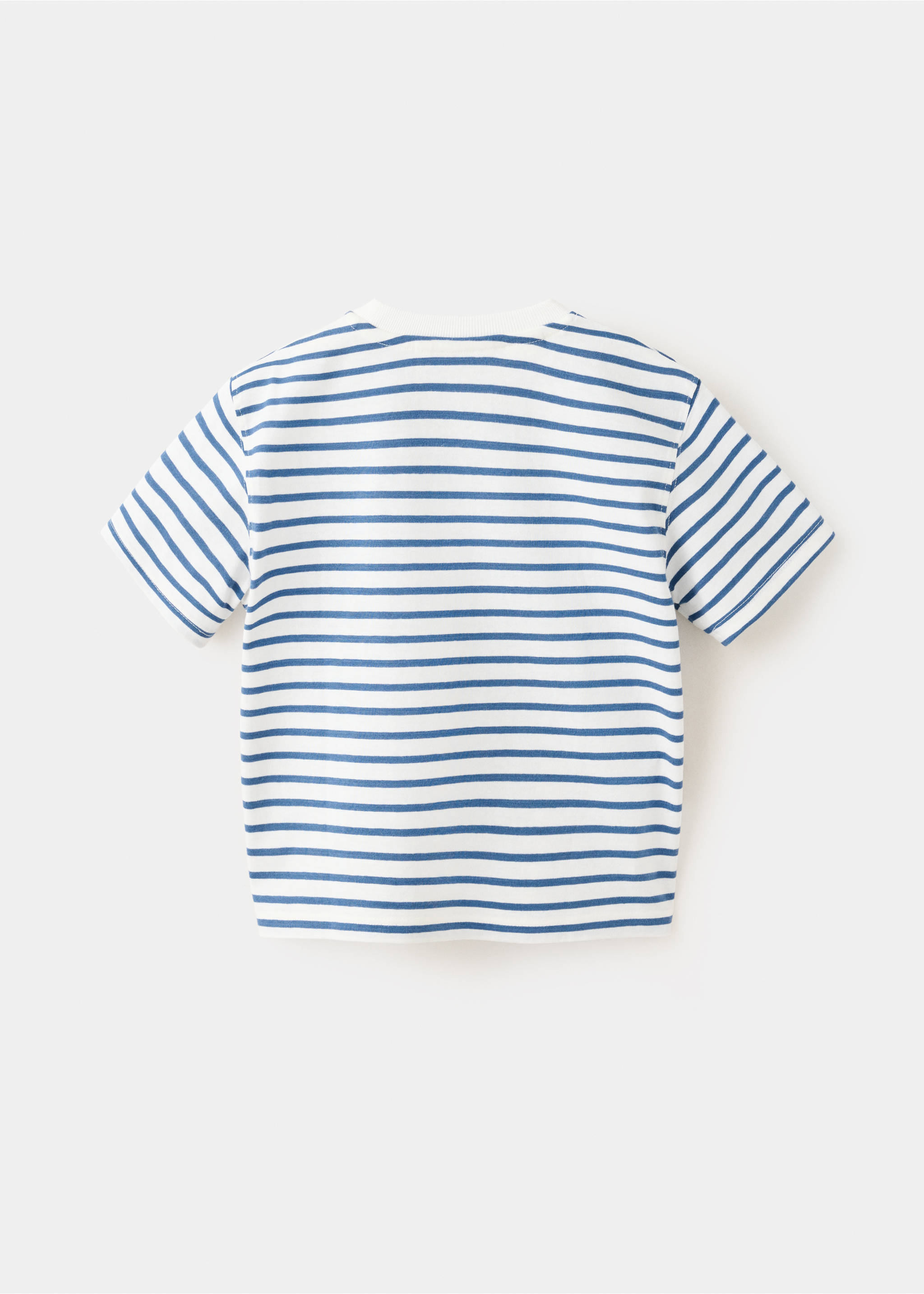 T-shirt riscas bolso - Verso do artigo, Branco. Ref: 37043308-00.