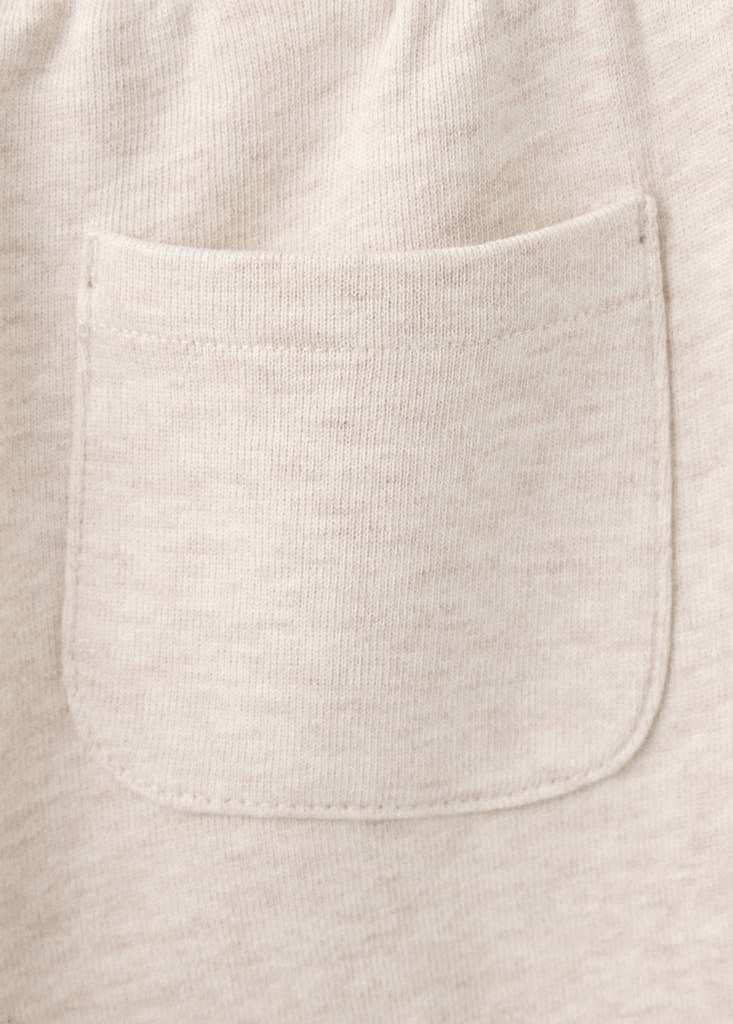 Jogger trousers with stitch detail — Sand
