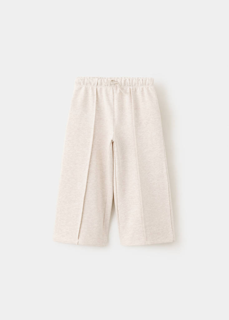 Jogger trousers with stitch detail — Sand