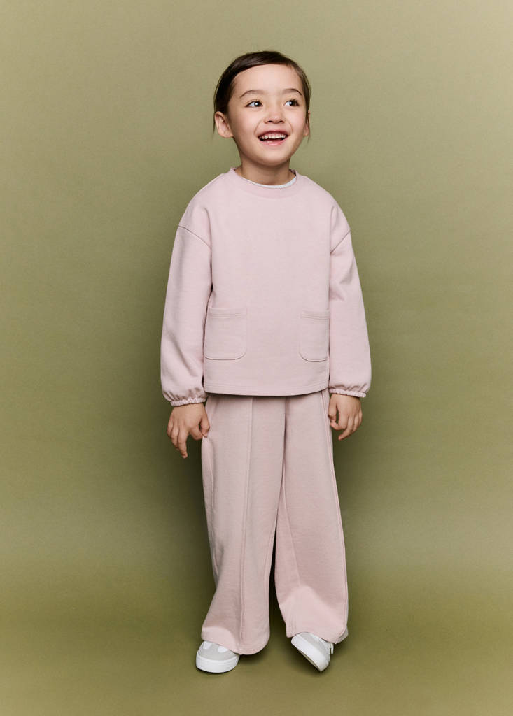 Jogger trousers with stitch detail — Pink