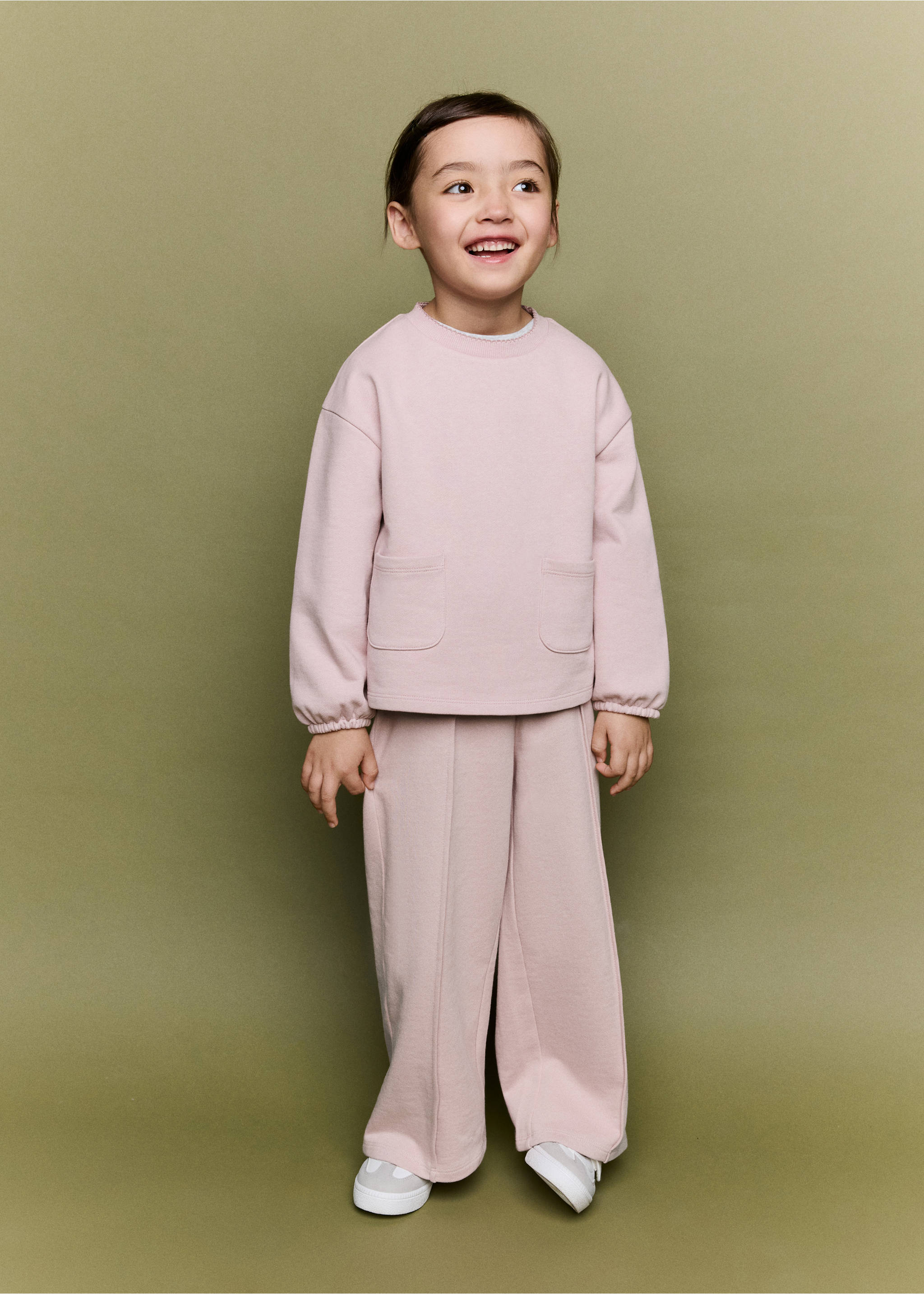 Jogger trousers with stitch detail - General plane, Pink. Ref: 37043313-00.