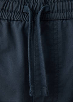 Drawstring straight trousers — Navy 6