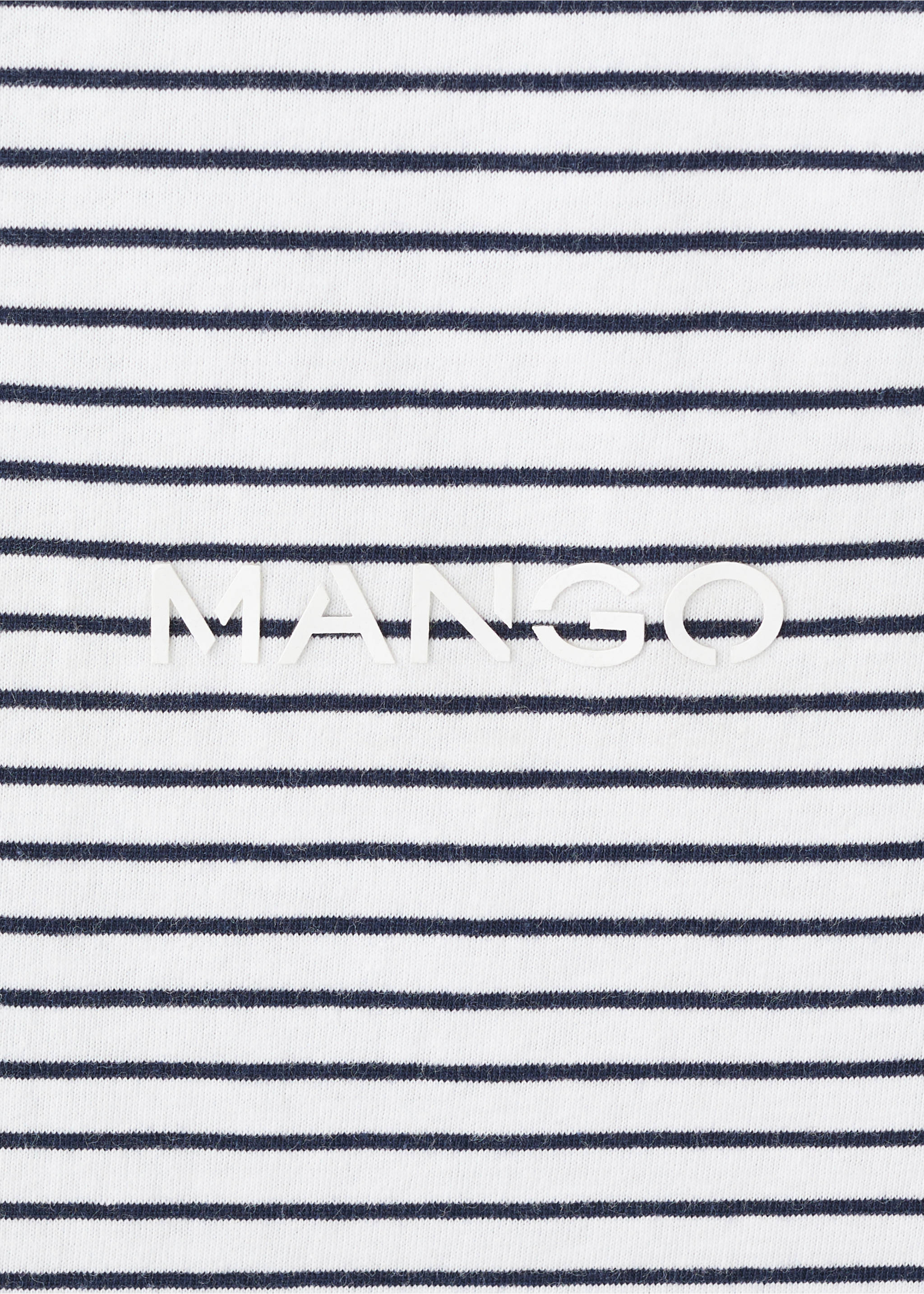 Striped logo T-shirt - Details of the article 0, Dark Navy. Ref: 37043320-00.