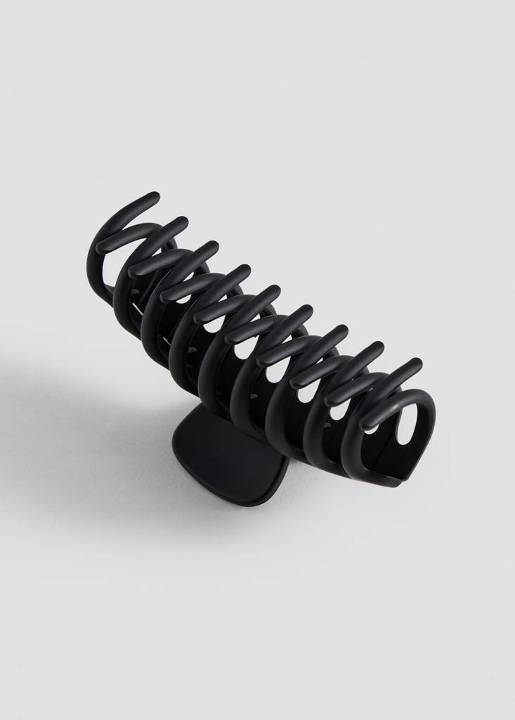 Matte finish hair clip — Black