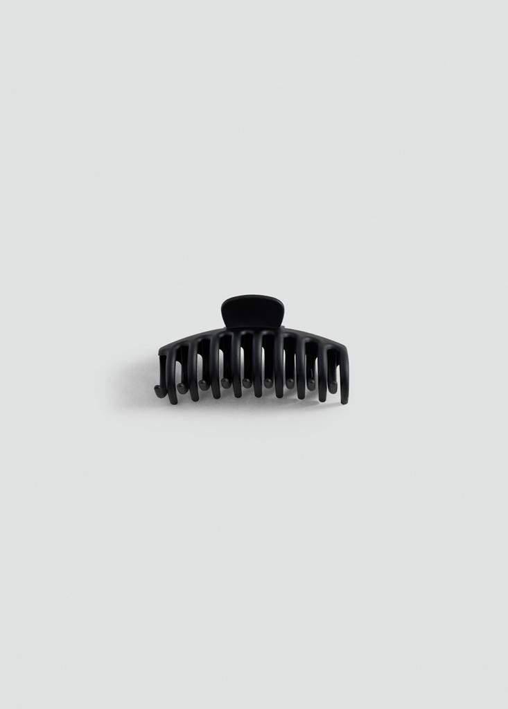 Matte finish hair clip — Black